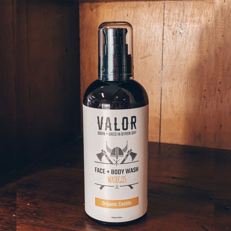 Castile Face and Body Wash (Watego - Cedarwood & Peppermint) - Valor Organics