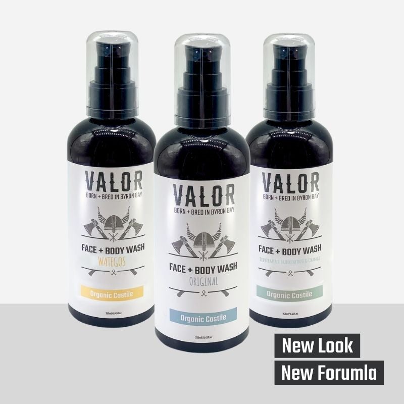 Castile Face and Body Wash (Watego - Cedarwood & Peppermint) - Valor Organics