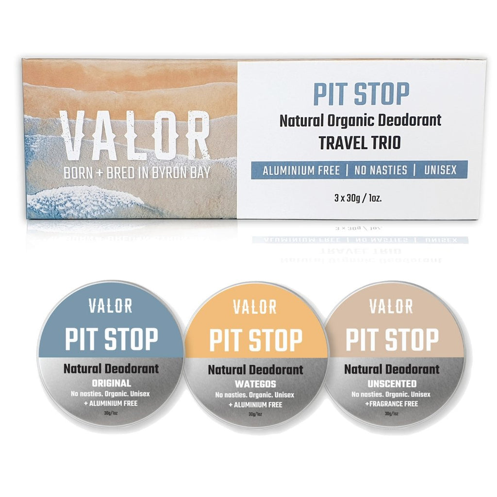 Pit Stop Deodorant Travel Trio - Valor Organics