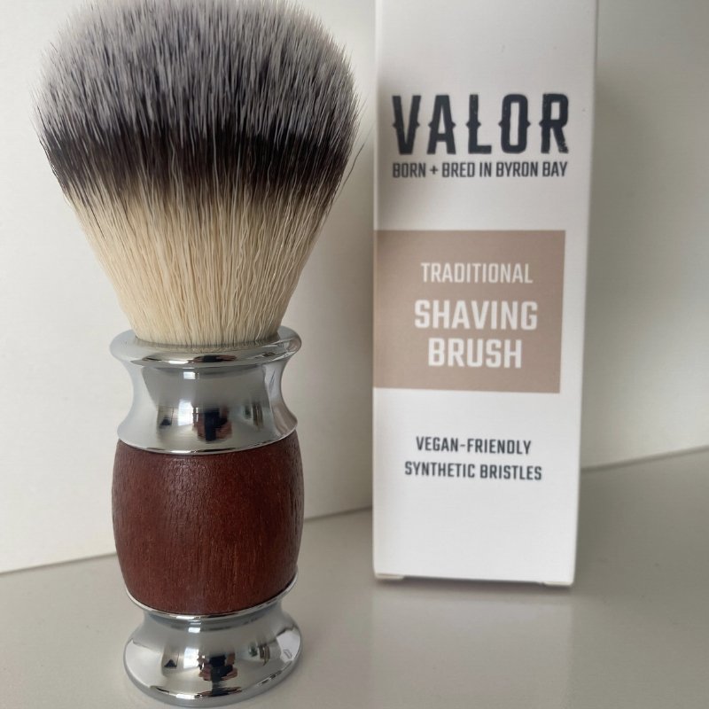 Shaving Brush Wooden (vegan) - Valor Organics
